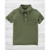 Зеленая футболка-поло Картерс 