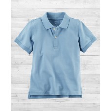 Голубая футболка-поло Картерс