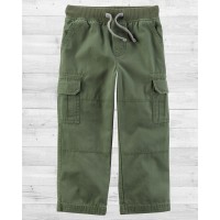Плотные штаны из коттона зеленого цвета Carter'as